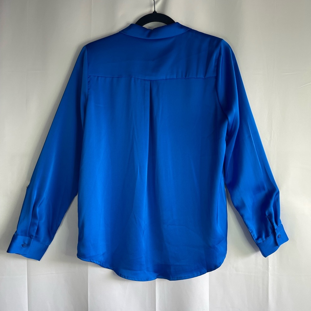 Skies Are Blue Royal Blue Blouse - Picture 5 of 7